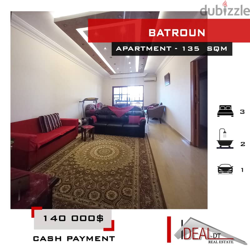Apartment for sale in Batroun 135 sqm ref#rk676 0