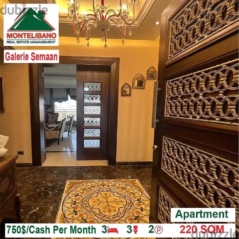750$!! Unfurnished Apartment for rent located in Hadath Galerie Semaan 2