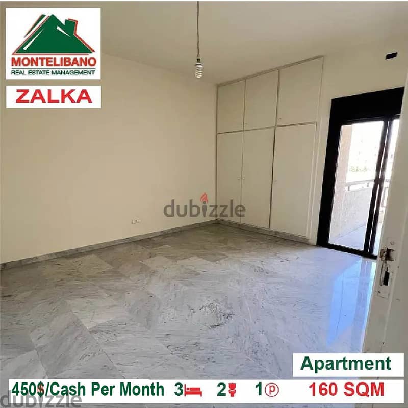 450$/Cash Month!! Apartment for rent in Zalka!! 2