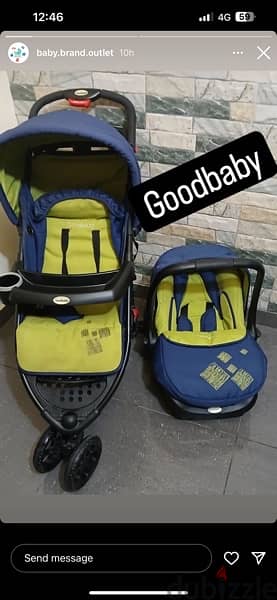 stroller w carseat very good quality 0