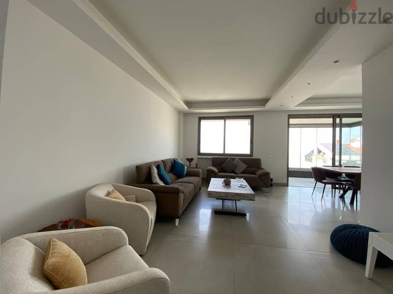 150 Sqm+50 Sqm Terrace & Garden | Furnished apartment in Beit Meri 2