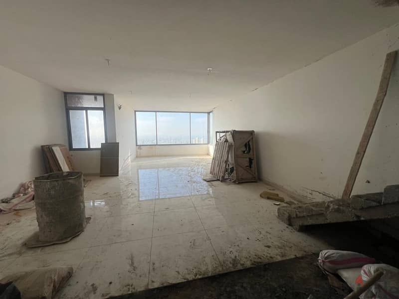 mansourieh duplex for sale with 2 terraces, panoramic view Ref#6135 1