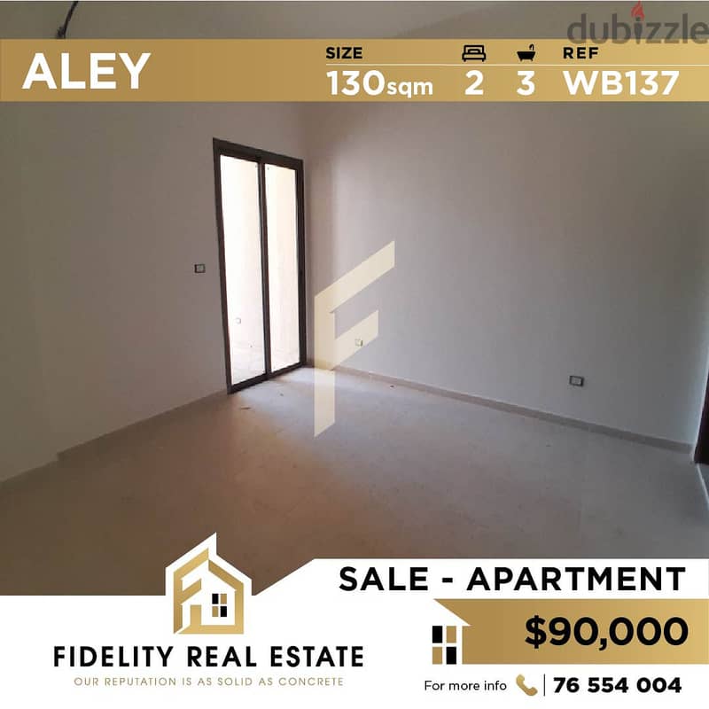 Apartment for sale in Aley WB137 0