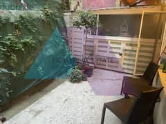 A furnished 70 m2 apartment with a terrace for rent in Gemayzeh