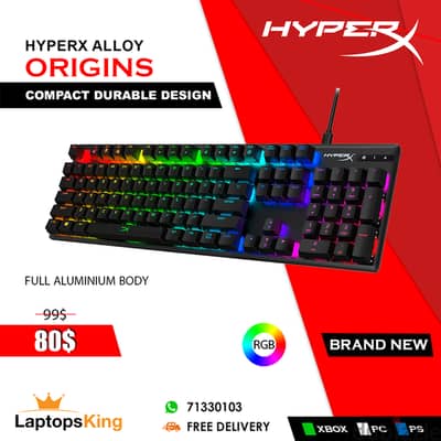 HYPERX ALLOY ORIGINS RGB MECHANICAL GAMING KEYBOARD