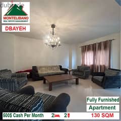 500$!! Fully Furnished Apartment for rent located in Dbayeh
