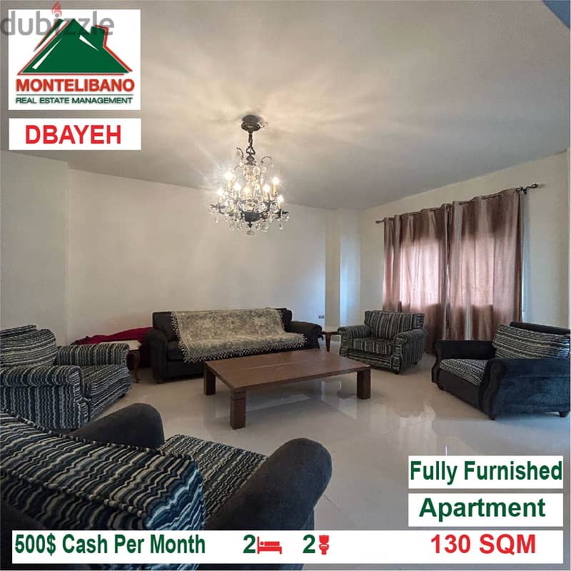 500$!! Fully Furnished Apartment for rent located in Dbayeh 0
