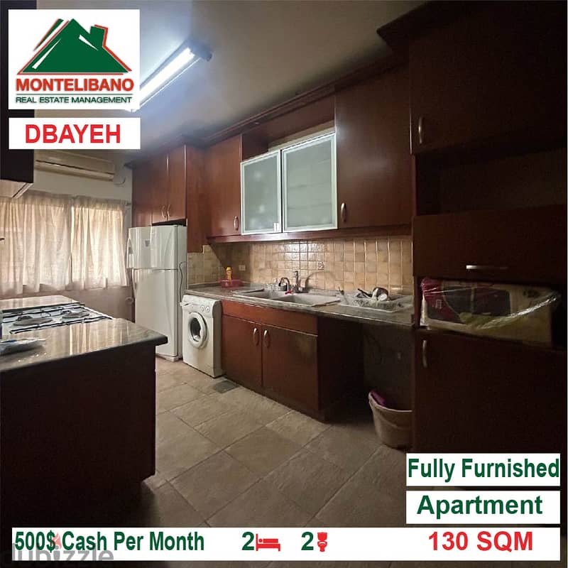 500$!! Fully Furnished Apartment for rent located in Dbayeh 4