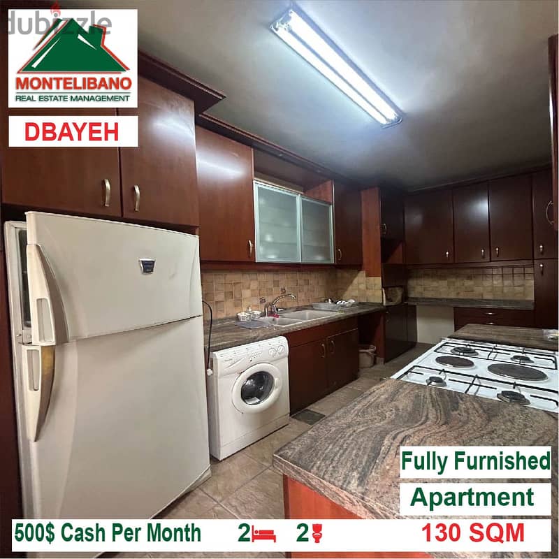 500$!! Fully Furnished Apartment for rent located in Dbayeh 5