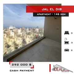 Apartmwnt for sale in Jal el dib 146 sqm ref#eh557