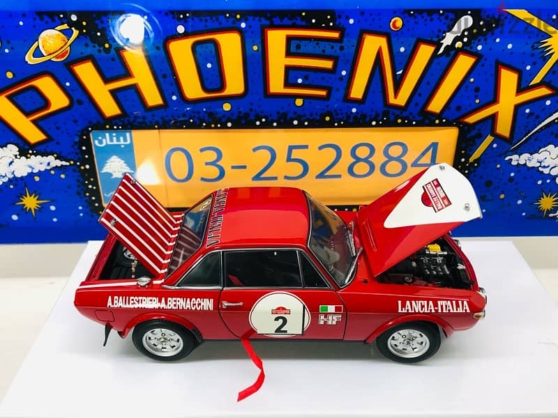 1/18 diecast full opening Autoart Lancia Fulvia 1.6 HF Winner 1972 8