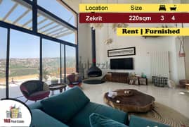 Zekrit 220m2 | 40m2 Terrace | Rent | Furnished  View | Luxury | NE |