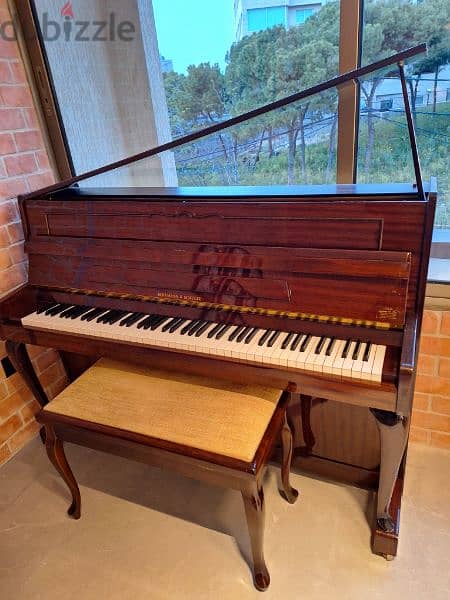 piano Hoffman & Schulze made in Germany like new 3 pedal 3