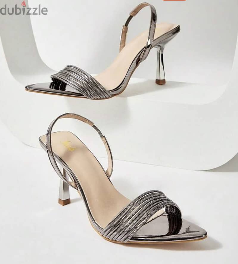 Shein Silver heeled sandals 0