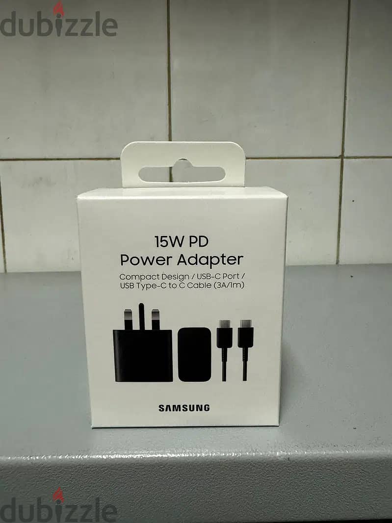 Samsung 15w usb-c pd power adapter with cable black last & new offer 1
