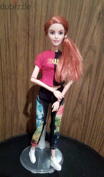 Barbie WELLNESS/ FITNESS Red haired Articulated Great Mattel doll=24