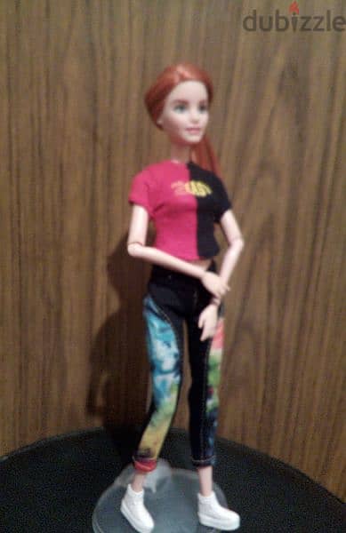Barbie WELLNESS/ FITNESS Red haired Articulated Great Mattel doll=24 2
