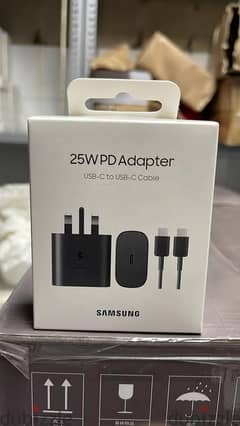 Samsung 25w pd power adapter 3 pin black with cable last & best offer