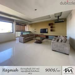 Hazmiyeh | 24/7 Electricity | Furnished/Equipped 3 Bedrooms Ap | View