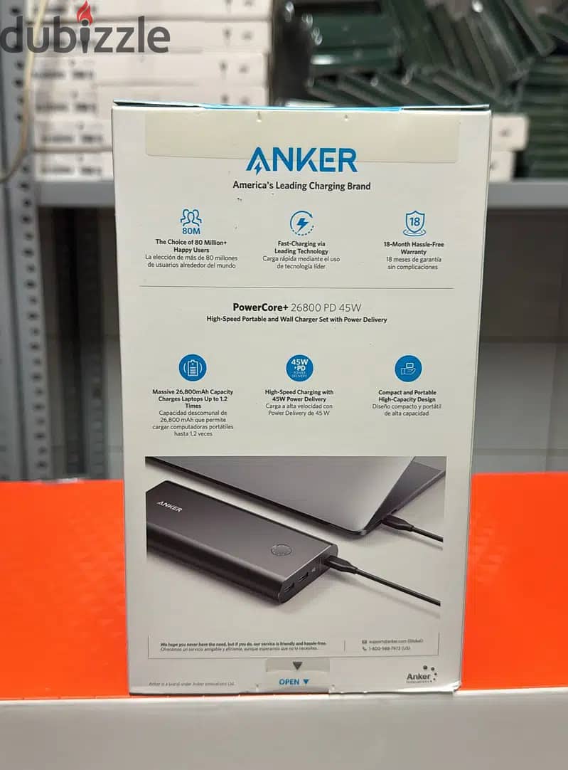 Anker power core+ 26800 pd 45w with 30w pd charger 1