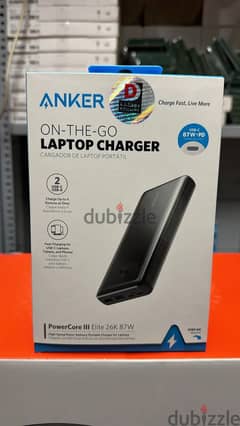 Anker on the go laptop charger powercore III Elite 26k 87w power bank 0
