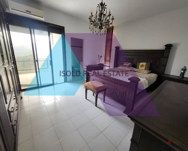 Luxurious 300 m2 apartment+ open mountain view for sale in Louaizeh 11