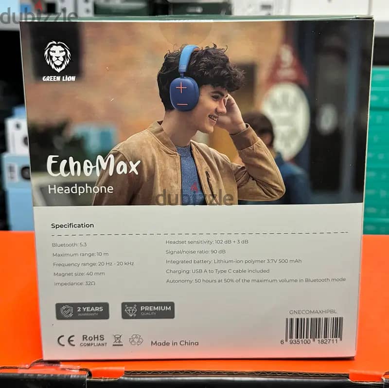 Green lion Echo Max headphone blue Exclusive & great price 1