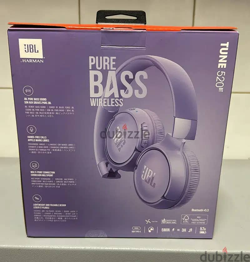 Jbl tune 520bt purple original and brand new offer 1