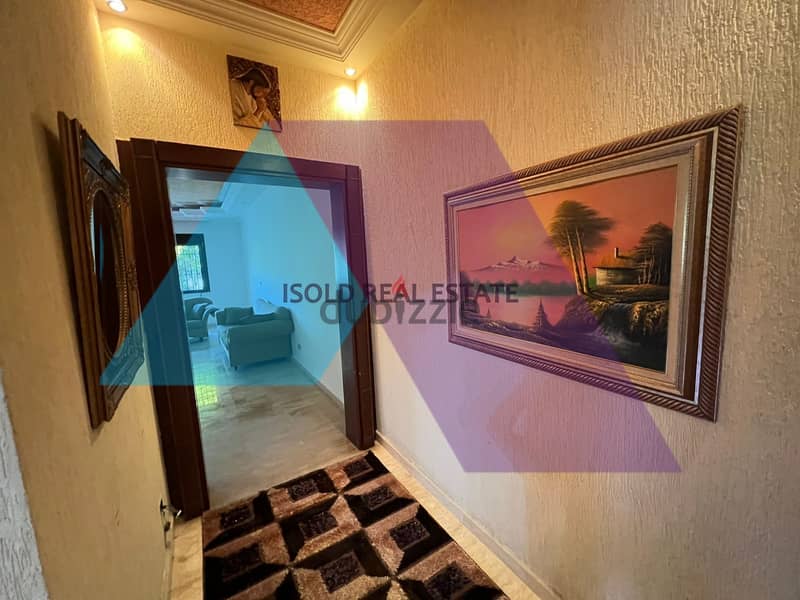 Decorated 140 m2 apartment +350 m2 terrace+open view for sale in Kfour 8