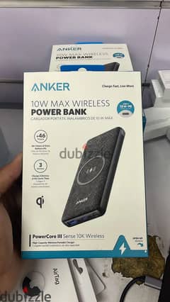Anker 10W Max Wireless Power bank Powercore 3 Sense 10K wireless