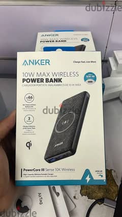Anker 10W Max Wireless Power bank Powercore 3 Sense 10K wireless amazi 0