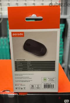 Porodo 1200 DPI wireless mouse dual mode black great & good offer 0