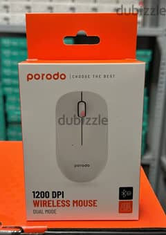 Porodo 1200 DPI wireless mouse dual mode white 0