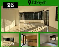 dbayeh 178m 3 bedrooms 3 wc for 500$