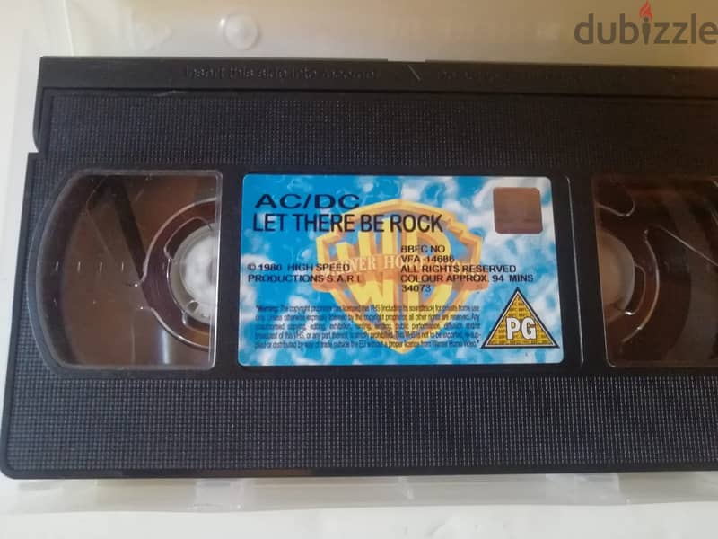 AC/DC Let there be rock  original vhs 1