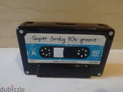 Ceramic retro style audio cassette money keeper 16*10cm