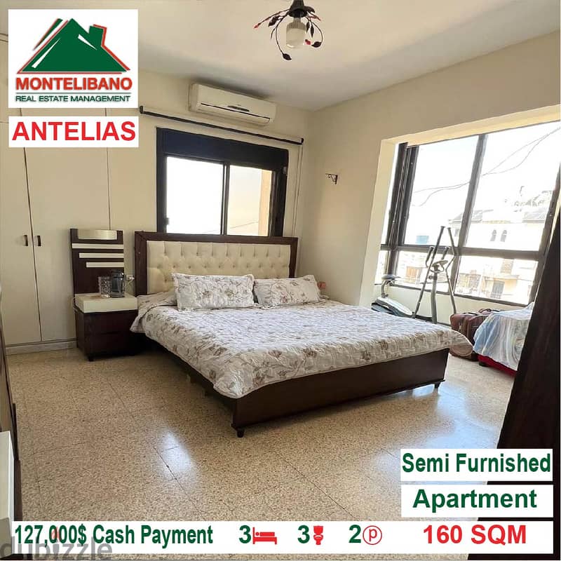 127,000$ Cash Payment!! Apartment for sale in Antelias!! 2