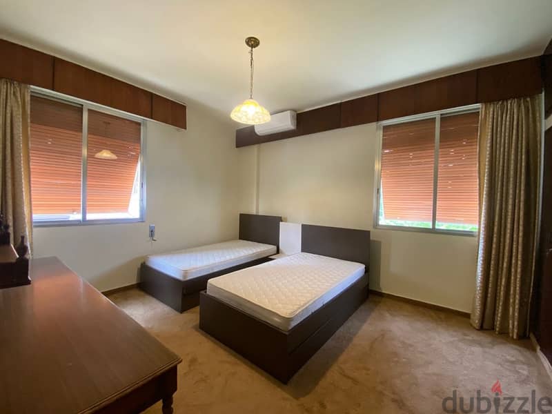 240Sqm|Fully furnished apartment for rent in Broummana/Mrah Ghanem 10