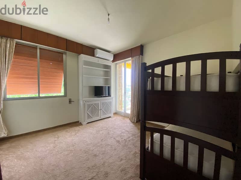 240Sqm|Fully furnished apartment for rent in Broummana/Mrah Ghanem 12