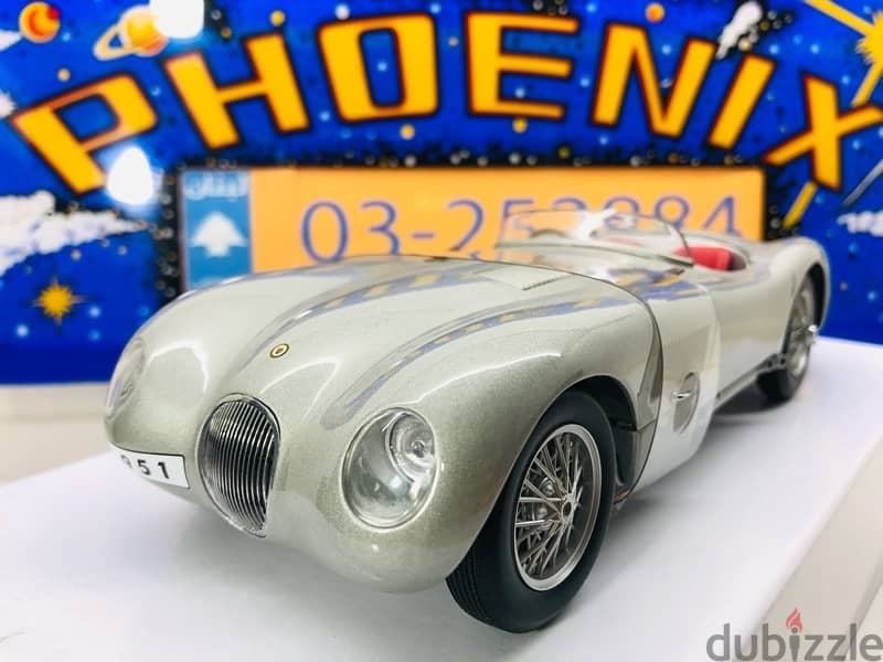 1/18 diecast Autoart Jag C-Type 1st Edition Very detailed PROMO Price 0