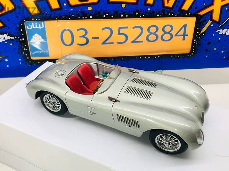 1/18 diecast Autoart Jag C-Type 1st Edition Very detailed PROMO Price 8