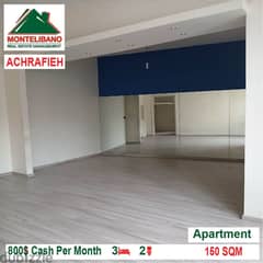 800$!! Apartment for rent located in Achrafieh 0