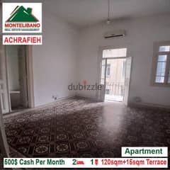 500$!! Apartment for rent located in Achrafieh 0