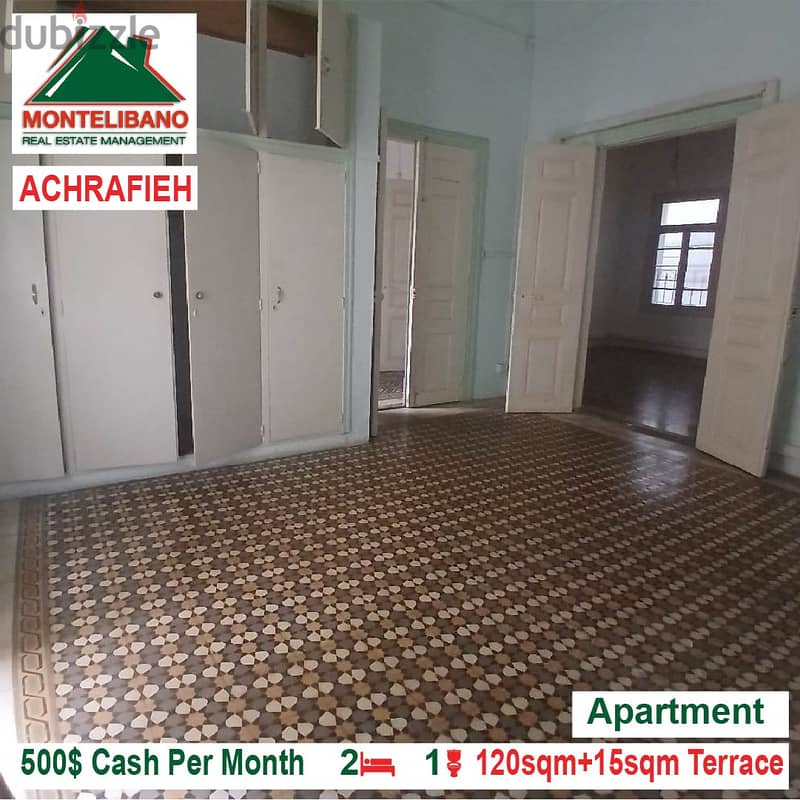 500$!! Apartment for rent located in Achrafieh 2
