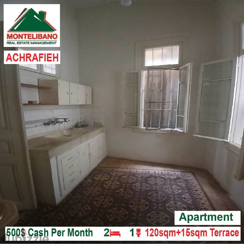 500$!! Apartment for rent located in Achrafieh 3