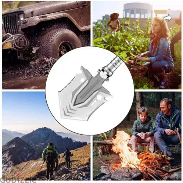 CAMPING FOLDING SURVIVAL SHOVEL TACTICAL ENTRENCHING / 3$ delivery 1