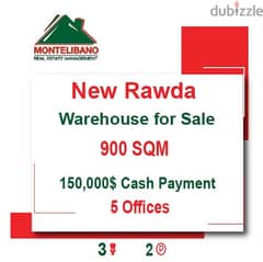150,000$ Cash Payment!! WareHouse for sale in New Rawda!! 0