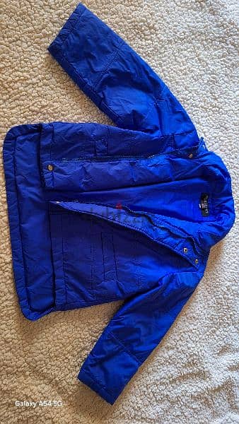 PoLo jacket blue boy 2 to 3 years. used but in good condition. 2