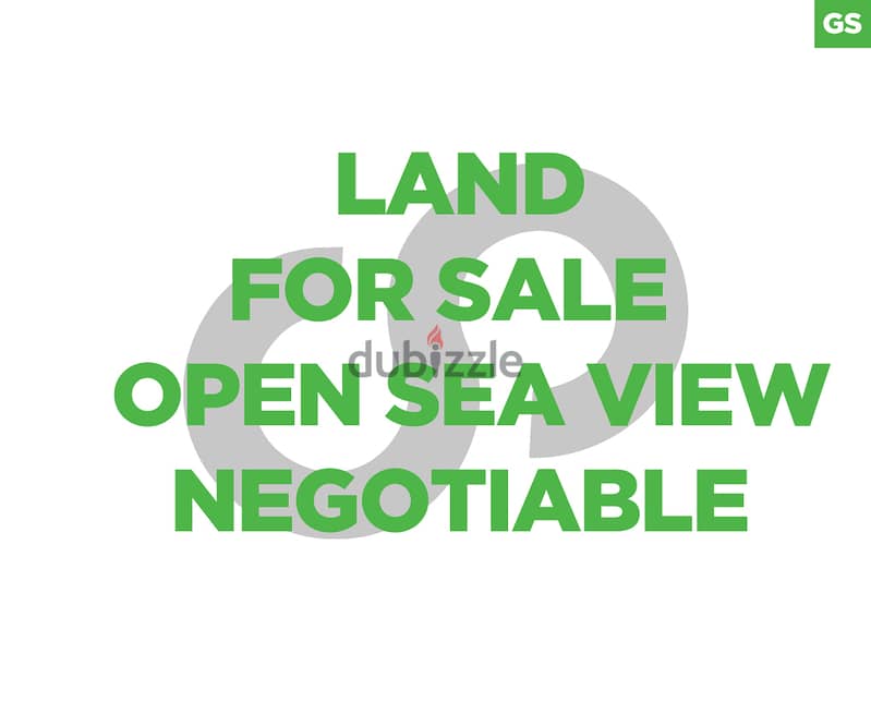 1358 sqm open sea view land for sale in Bouar/البوار REF#GS104802 0