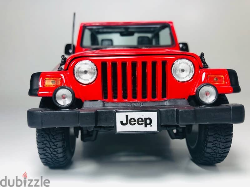 1/18 diecast Jeep Wrangler Rubicon RED. NEW & SEALED 6